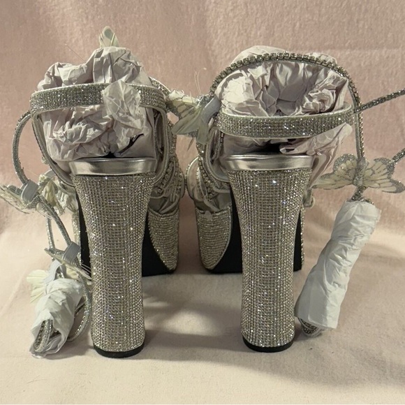 Blindin Pixie Queen Lace Up Heels size 9 NEW 🦋 - Picture 4 of 9